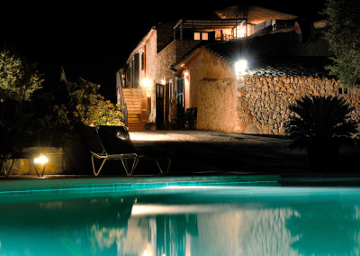 Piscina, de nit